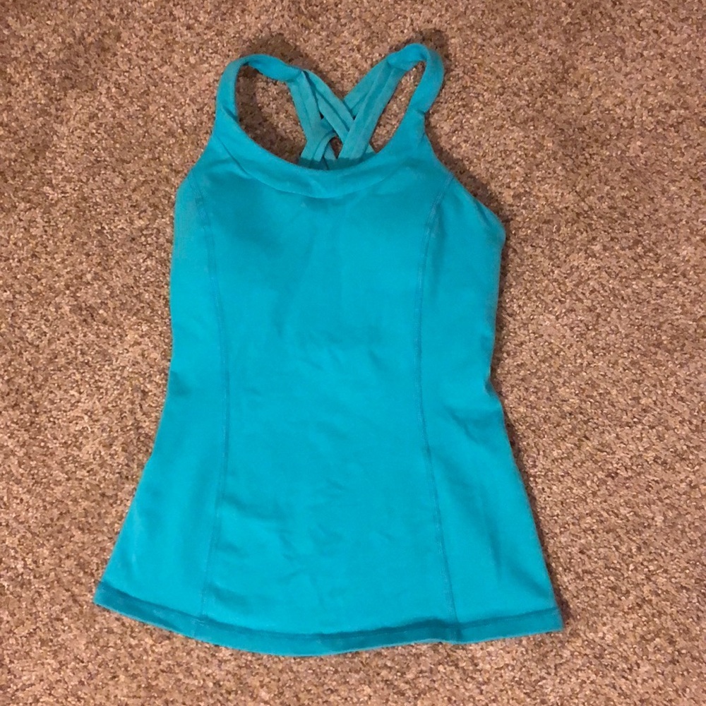 Blue Lululemon Tank with Bra
